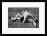 A good fall, wrestling display, Aldershot, Hampshire by Gregory & Co