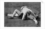 A good fall, wrestling display, Aldershot, Hampshire by Gregory & Co