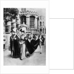 King George V and Queen Mary in the robes of the Knights of the Garter, Windsor by Central Press