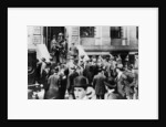 Anxious crowds outside the White Star Line office by Sport & General