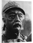 Sculpture of Otto von Bismarck, 19th century Prussian statesman by Wide World Photos