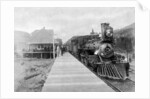 The first regular trans-continental train at Fernie, British Columbia, Canada by Anonymous