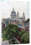 View from the Old Bailey towards St Paul's Cathedral, London by WS Campbell