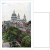 View from the Old Bailey towards St Paul's Cathedral, London by WS Campbell