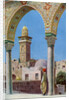Islamic minaret on Temple Mount, Jerusalem, Palestine by Donald McLeish