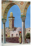 Islamic minaret on Temple Mount, Jerusalem, Palestine by Donald McLeish
