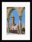 Islamic minaret on Temple Mount, Jerusalem, Palestine by Donald McLeish