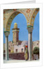 Islamic minaret on Temple Mount, Jerusalem, Palestine by Donald McLeish