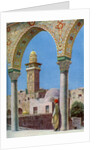 Islamic minaret on Temple Mount, Jerusalem, Palestine by Donald McLeish