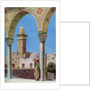 Islamic minaret on Temple Mount, Jerusalem, Palestine by Donald McLeish