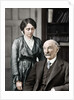 Thomas Hardy, English poet, novelist and dramatist with his second wife, Florence by Anonymous