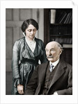 Thomas Hardy, English poet, novelist and dramatist with his second wife, Florence by Anonymous