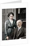 Thomas Hardy, English poet, novelist and dramatist with his second wife, Florence by Anonymous
