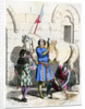 Knight served by a squire and page by Deghouly