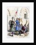 Knight served by a squire and page by Deghouly
