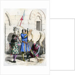 Knight served by a squire and page by Deghouly