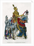 Charles VII, King of France, on horseback in full armour by Gautier