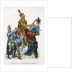 Charles VII, King of France, on horseback in full armour by Gautier