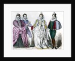 Louise of Lorraine, Duke of Guise, Marguerite de Vaudemont and Anne de Joyeuse by Anonymous
