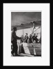 Count Zeppelin with his daughter in the gondola of Zeppelin LZ3, Germany by Anonymous