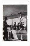 Count Zeppelin with his daughter in the gondola of Zeppelin LZ3, Germany by Anonymous
