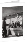 Count Zeppelin with his daughter in the gondola of Zeppelin LZ3, Germany by Anonymous