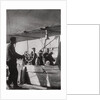 Count Zeppelin with his daughter in the gondola of Zeppelin LZ3, Germany by Anonymous
