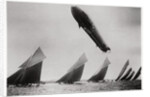 Zeppelin LZ11 'Viktoria Luise' in flight during the Kiel Regatta, Germany by Anonymous