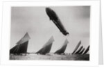 Zeppelin LZ11 'Viktoria Luise' in flight during the Kiel Regatta, Germany by Anonymous