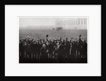 Count  Zeppelin saluted by members of the naval airship fleet, Germany by Anonymous