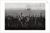 Count  Zeppelin saluted by members of the naval airship fleet, Germany by Anonymous