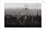 Count  Zeppelin saluted by members of the naval airship fleet, Germany by Anonymous