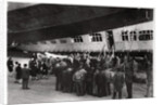 Passengers boarding Zeppelin LZ 127 'Graf Zeppelin' by Anonymous