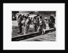 Japanese women by the Zeppelin hangar, Kasumigaura, Japan by Anonymous