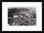 Aerial view of the Mosque of Omar, Jerusalem, Palestine, from a Zeppelin by Anonymous