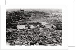 Aerial view of the Mosque of Omar, Jerusalem, Palestine, from a Zeppelin by Anonymous