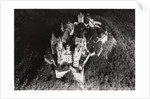 Aerial view of Hohenzollern Castle, Baden-Wurttemberg, Germany, from a Zeppelin by Anonymous