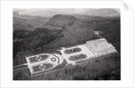 Aerial view of the Herrenchiemsee Palace, Bavaria, Germany, from a Zeppelin by Anonymous
