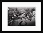 Aerial view of Hamburg harbour, Germany, from a Zeppelin by Anonymous