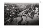 Aerial view of Hamburg harbour, Germany, from a Zeppelin by Anonymous