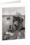 Washerwomen on the banks of the Tigris, Baghdad, Iraq by A Kerim