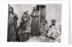 A mullah teaching a prayer to a young man, Iraq by A Kerim