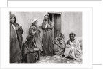 A mullah teaching a prayer to a young man, Iraq by A Kerim