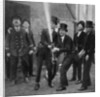 Eton's amateur firemen practising a hose drill, Berkshire by Anonymous