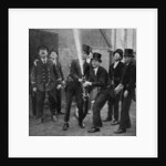 Eton's amateur firemen practising a hose drill, Berkshire by Anonymous