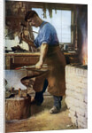 Blacksmith at work, England by Sidney H Nicholls