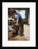 Blacksmith at work, England by Sidney H Nicholls