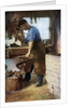 Blacksmith at work, England by Sidney H Nicholls