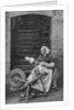 A woman at a spinning wheel, Dinan, Brittany, France by Anonymous