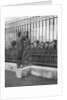 Crowds outside Buckingham Palace waiting for news of the illness of the King by Anonymous